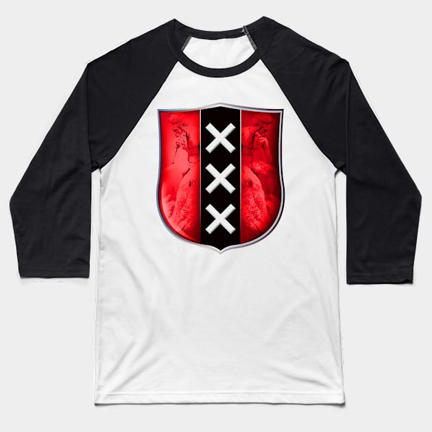 I AmSterdam Baseball T-Shirt by WkDesign